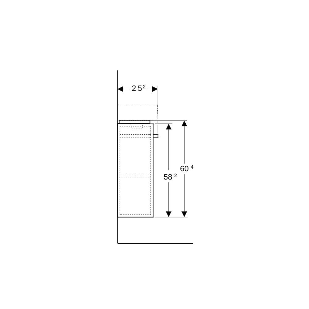 Geberit Renova Compact Unterschrank, Handwaschbecken, Handtuchhalter rechts, 44,8x60... GEBERIT-862050000 4022009327441 (Abb. 9)