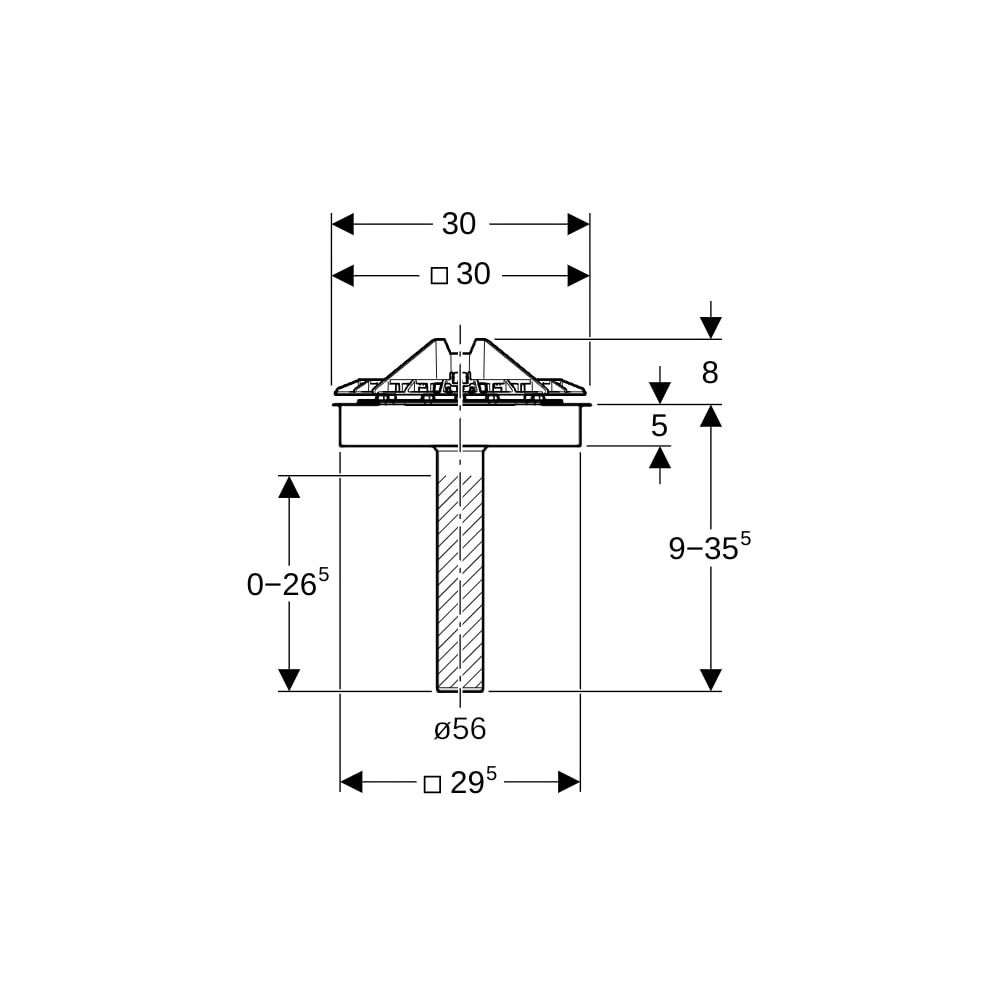 Geberit Pluvia Dachwassereinlauf, Befestigungsflansch für Dachabdichtungsfolien Laub... GEBERIT-359106001 4025410162908 (Abb. 5)