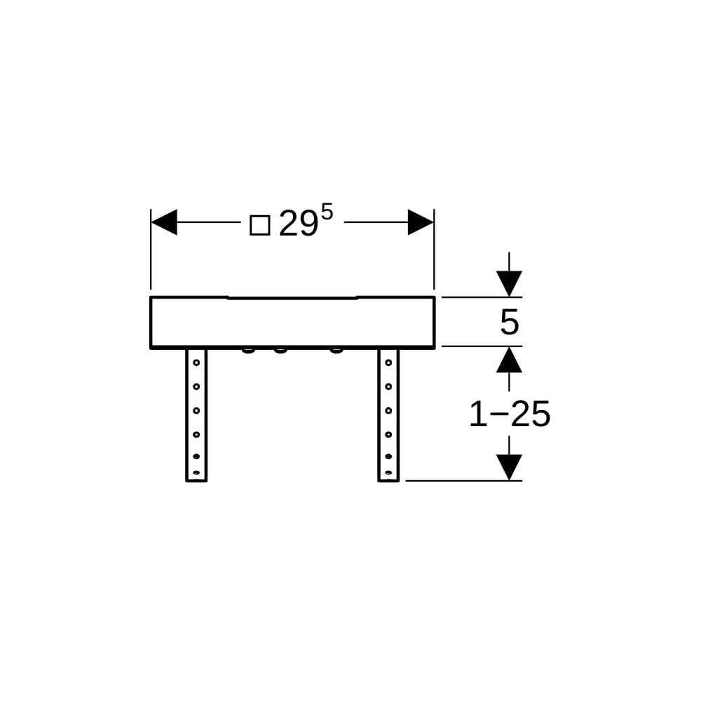 Geberit Pluvia Einbauständer für Massivdächer... GEBERIT-359125001 4025410163097 (Abb. 5)