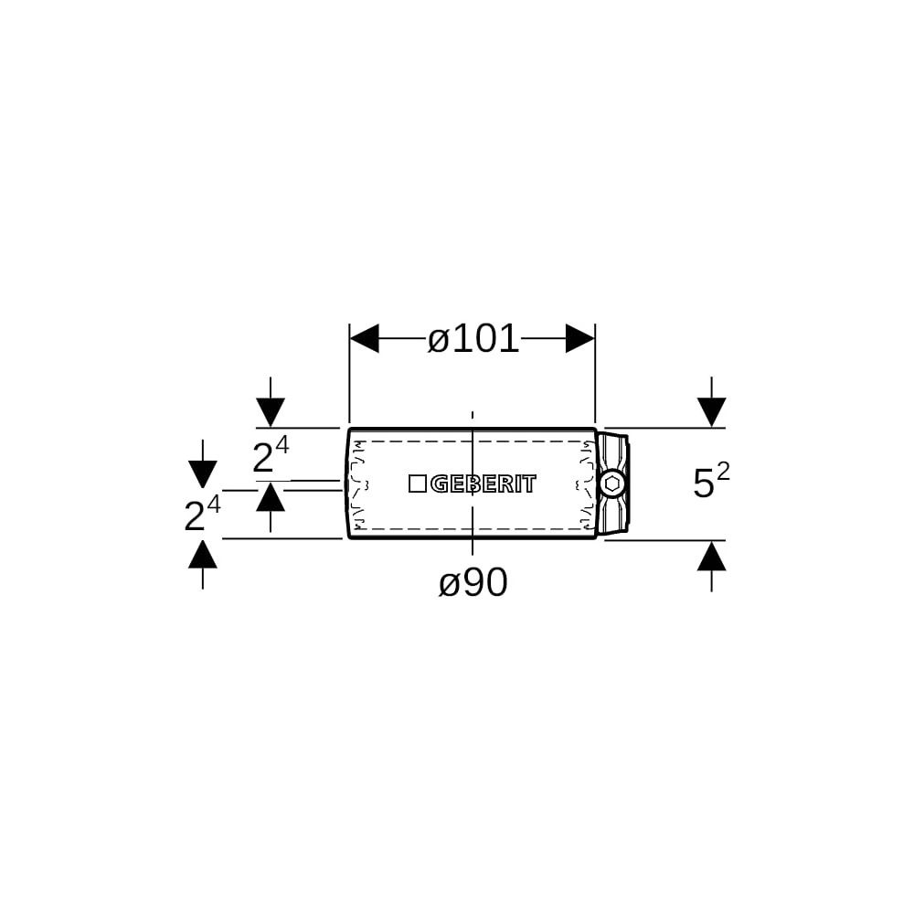 Geberit Silent db20 Spannverbinder Außendurchmesser 90mm... GEBERIT-308003143 4025416099239 (Abb. 5)