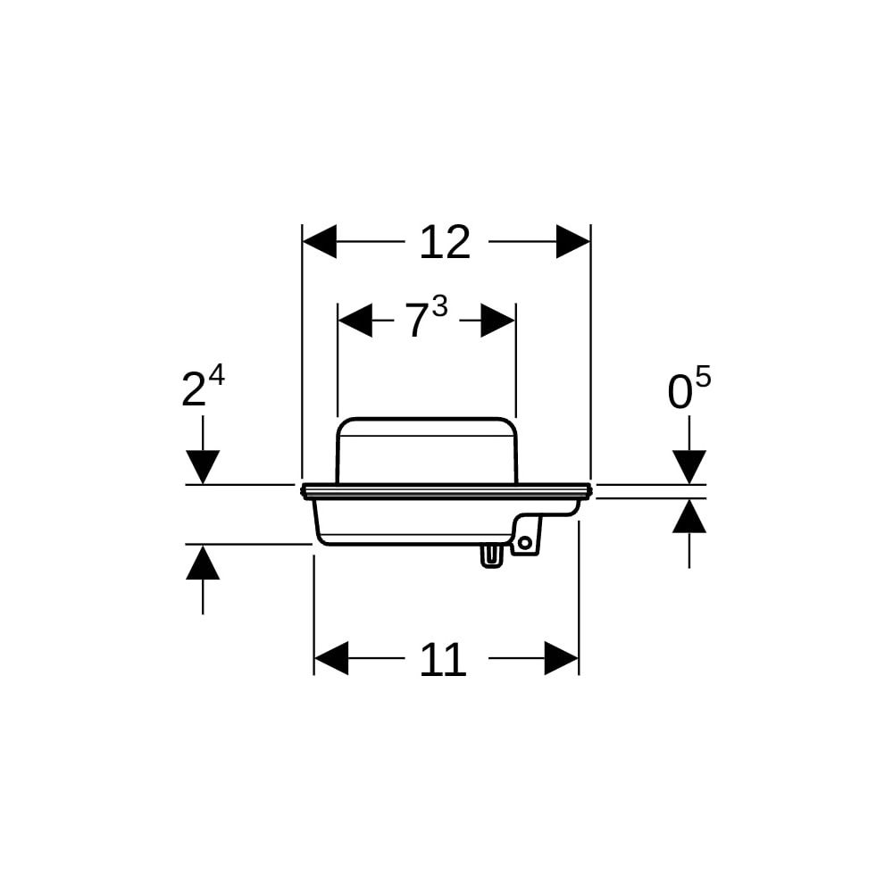 Geberit Siphoneinsatz Sperrwasserhöhe 27mm... GEBERIT-388108001 4025416581444 (Abb. 4)