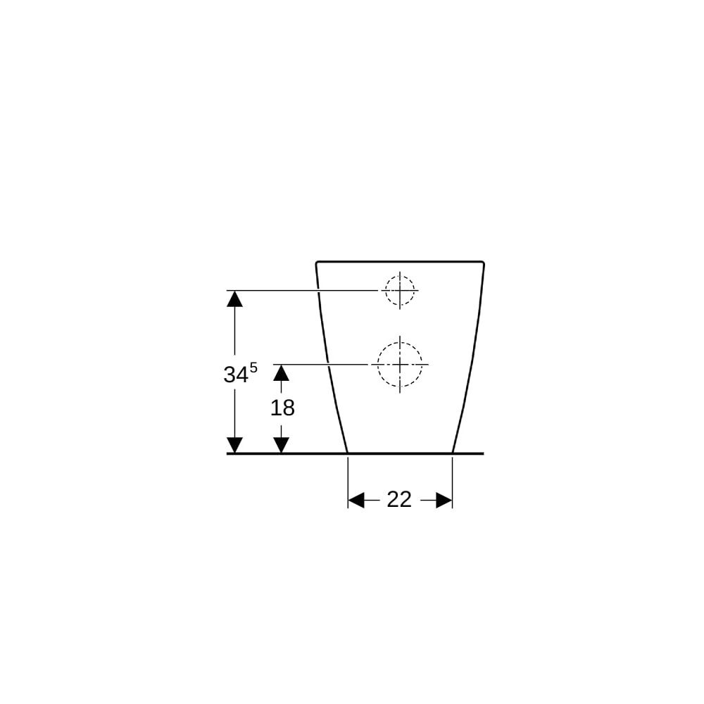 Geberit iCon Square Stand-WC Tiefspüler, wandbündig, geschlossene Form, Rimfree Tief... GEBERIT-211910600 4022009336887 (Abb. 8)