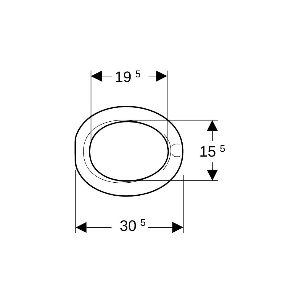 Geberit Bambini WC-Sitzring für Babys, Kleinkinder ohne Absenkautomatik, ohne Befest... GEBERIT-573348000 4022009302288 (Abb. 7)