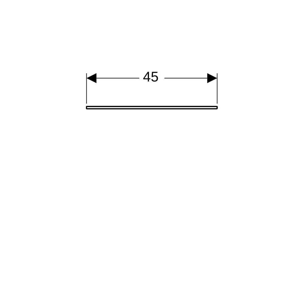 Geberit Xeno2 Glasablage 45x0,8x45cm... GEBERIT-500523001 4025416608523 (Abb. 8)