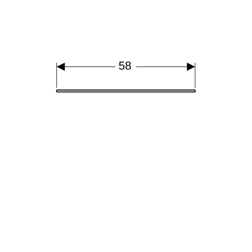 Geberit Xeno2 Glasablage 58x0,8x45cm... GEBERIT-500524001 4025416608530 (Abb. 8)