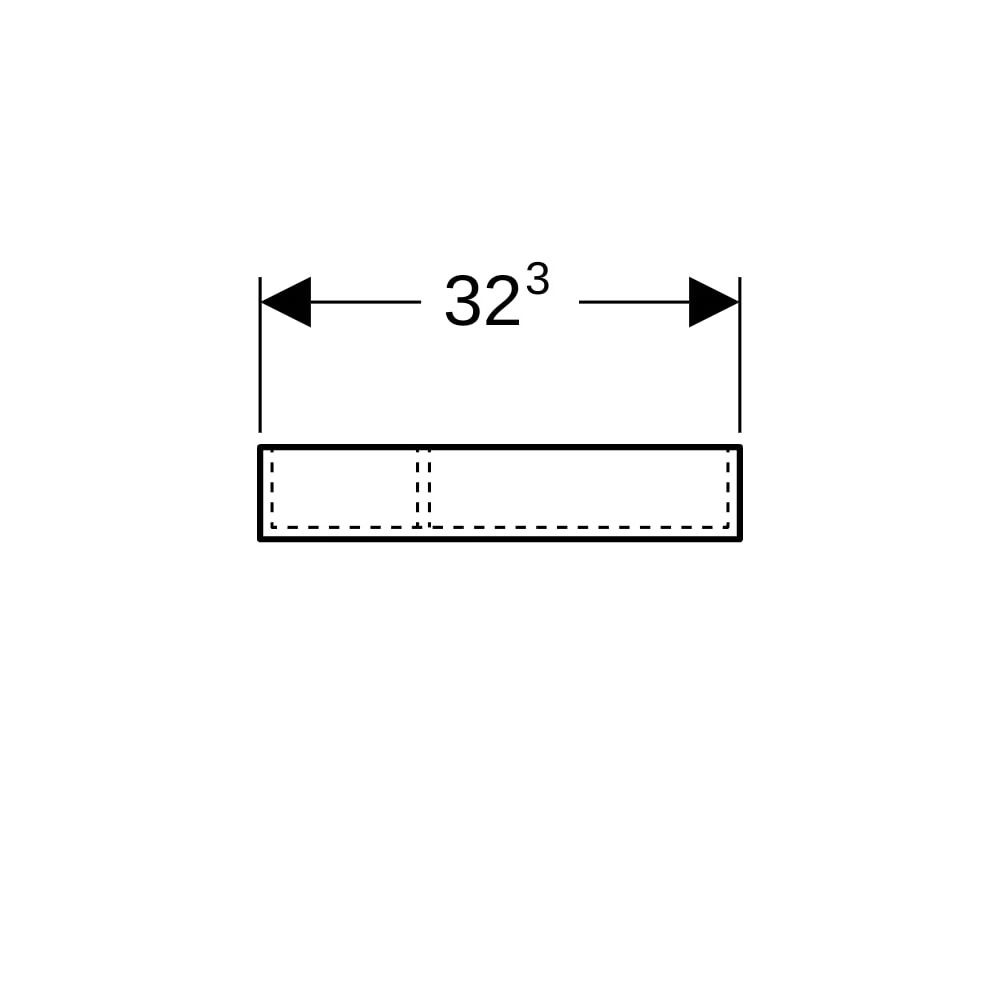 Geberit Xeno2 Schubladeneinsatz, T-Unterteilung, für obere Schublade, 32,3x6,2x15cm,... GEBERIT-500525001 4025416608547 (Abb. 8)