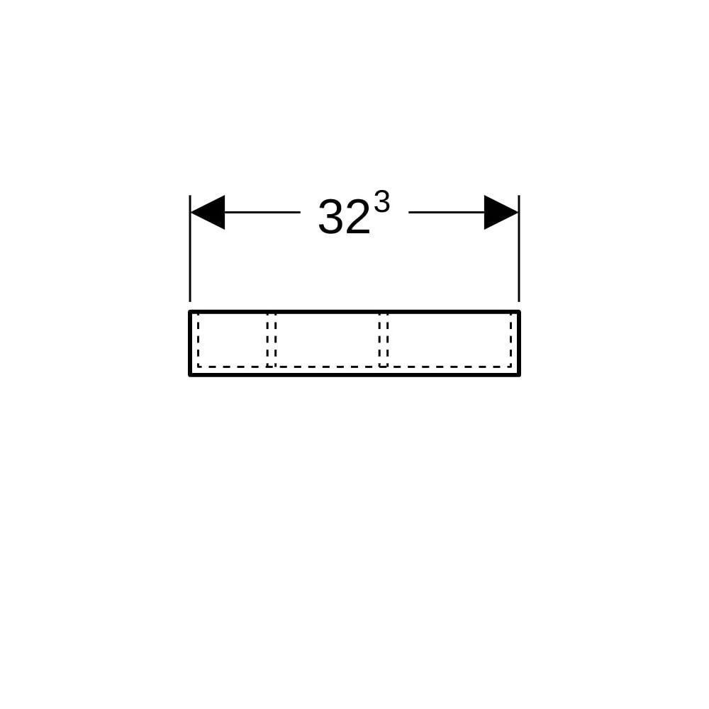 Geberit Xeno2 Schubladeneinsatz, H-Unterteilung, für obere Schublade, 32,3x6,2x15cm,... GEBERIT-500526001 4025416608615 (Abb. 8)