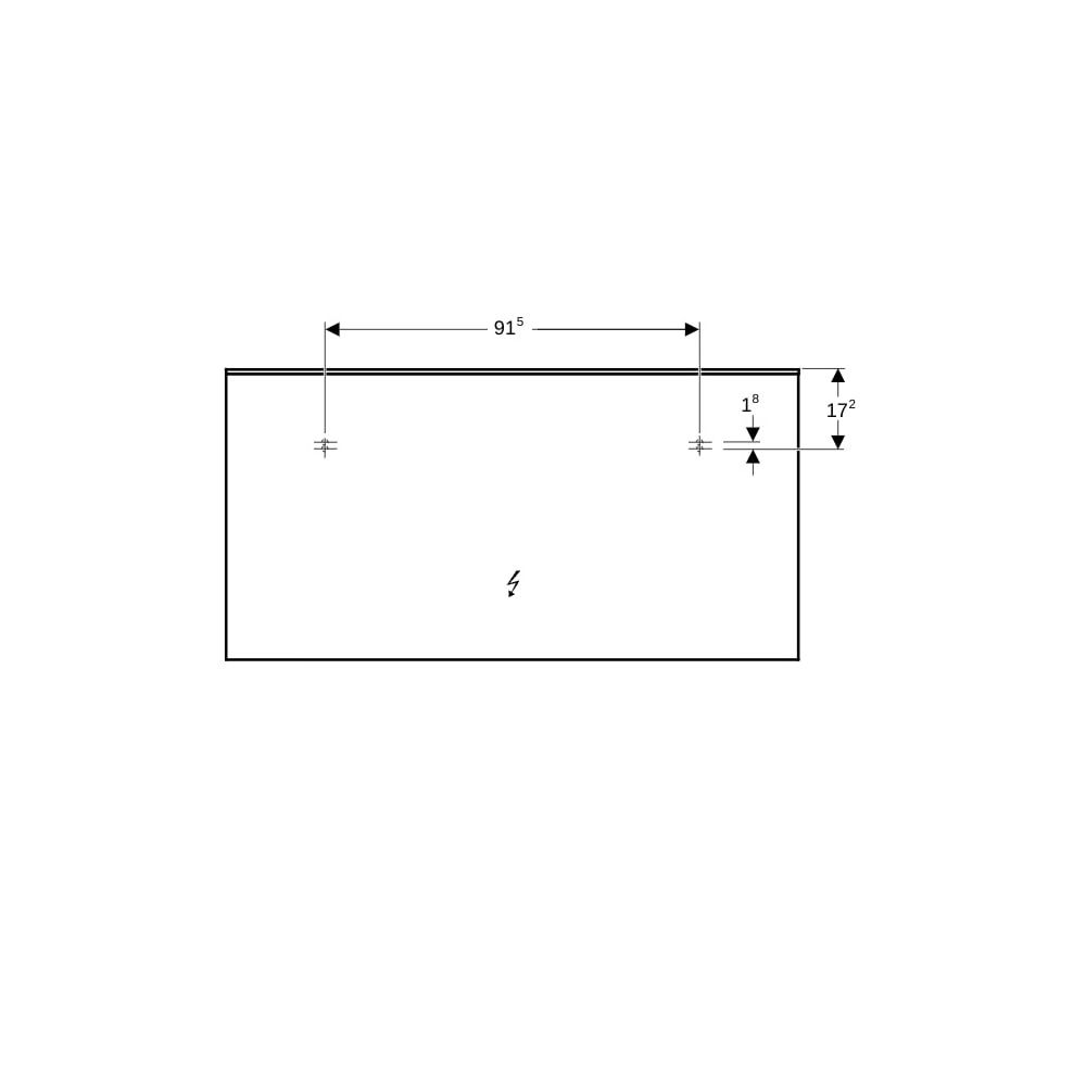 Geberit Xeno2 Lichtspiegel mit direkter, indirekter Beleuchtung, Breite 140cm, Höhe ... GEBERIT-500203001 4025416431879 (Abb. 8)