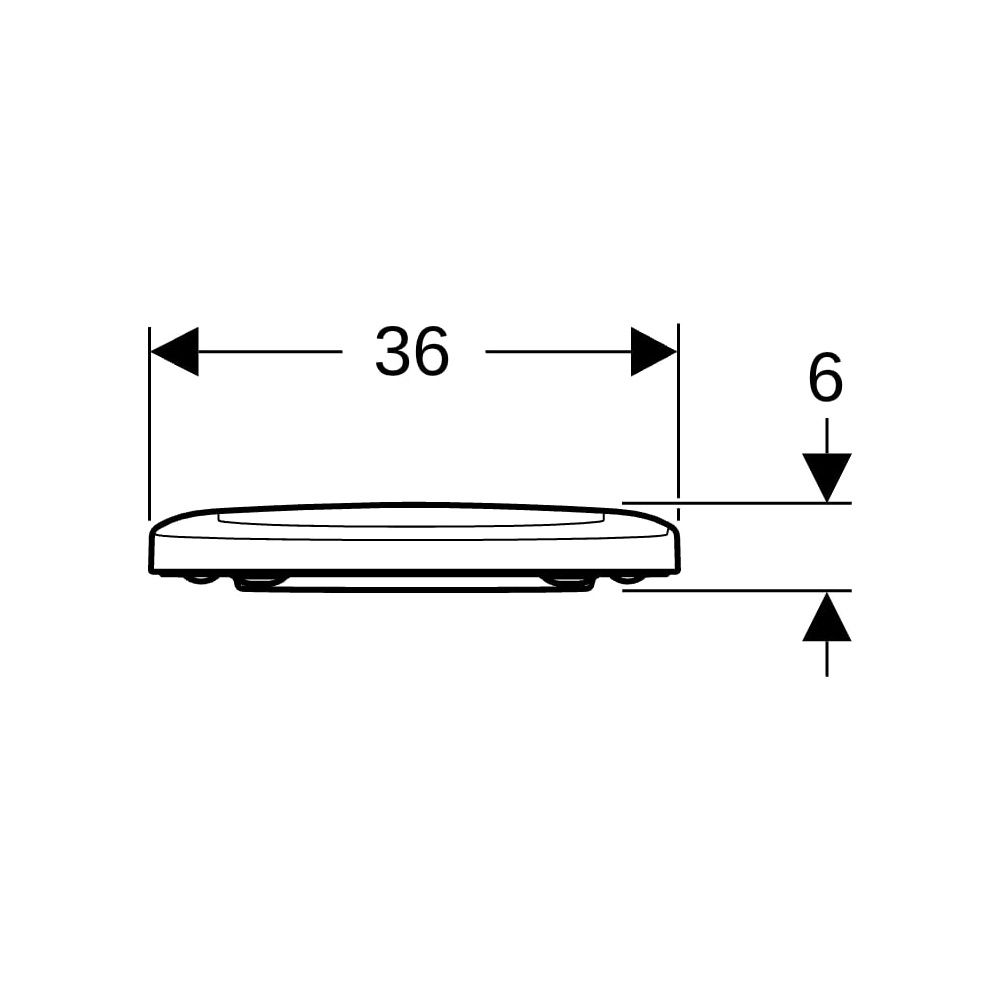 Geberit Renova WC-Sitz Befestigung von oben, Absenkautomatik, mit Quick-Release-Sch... GEBERIT-500836011 4025410726025 (Abb. 14)