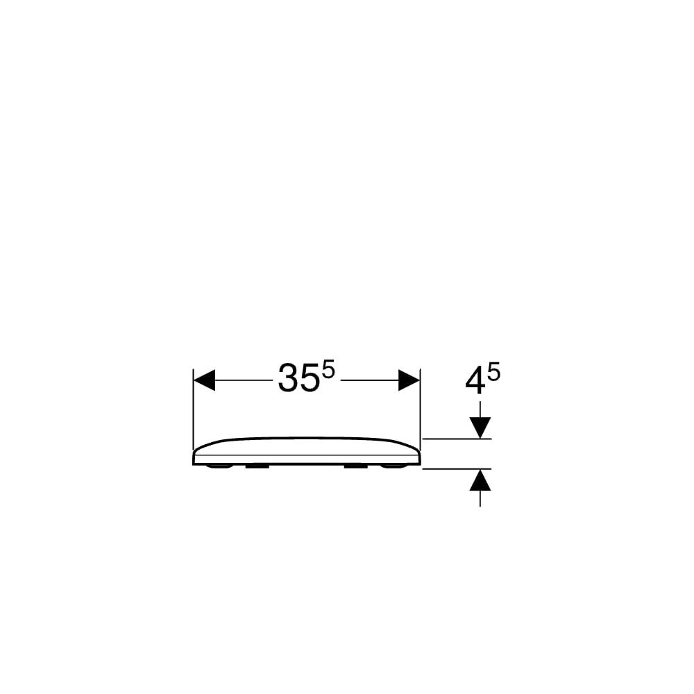 Geberit Smyle WC-Sitz mit Absenkautomatik, ohne Quick-Release-Scharniere, Befestigun... GEBERIT-500236011 4025416520436 (Abb. 8)