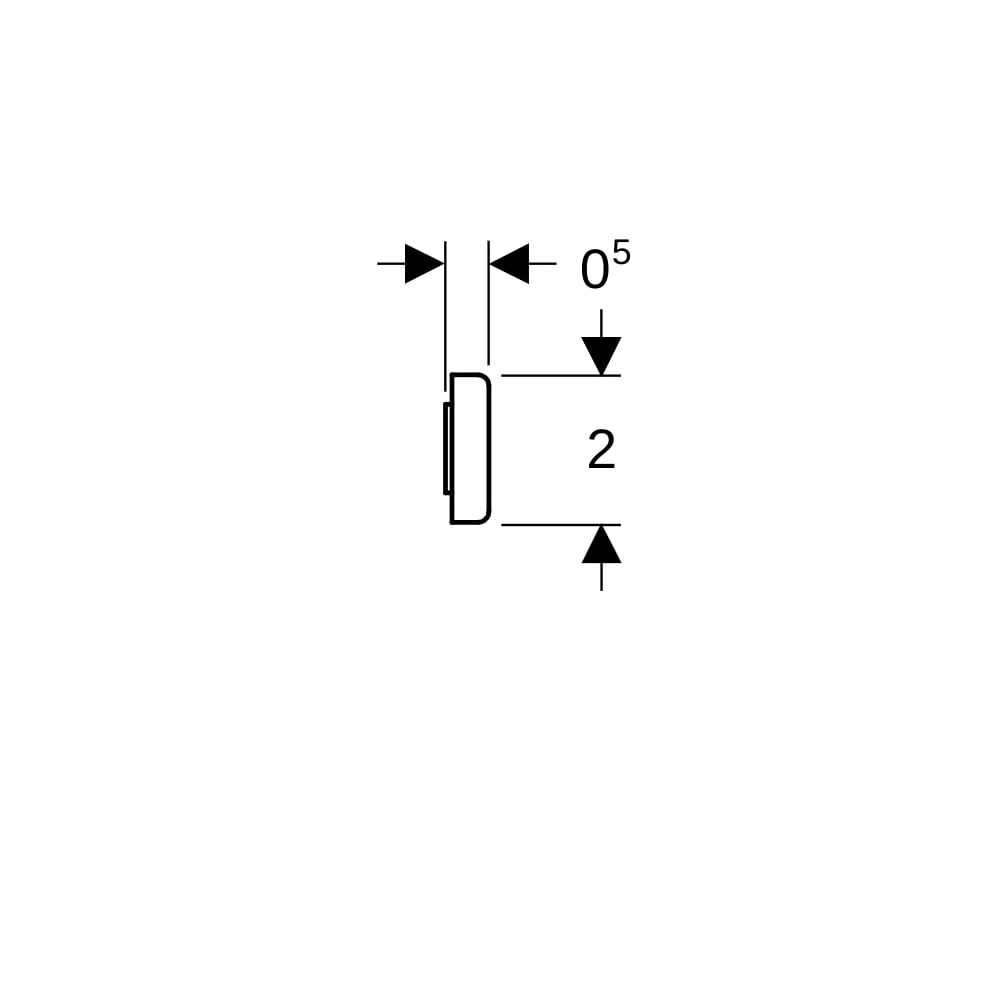 Geberit Magnethalter, 10x2x0,5cm, 510010000... GEBERIT-510010000 4022009343120 (Abb. 9)