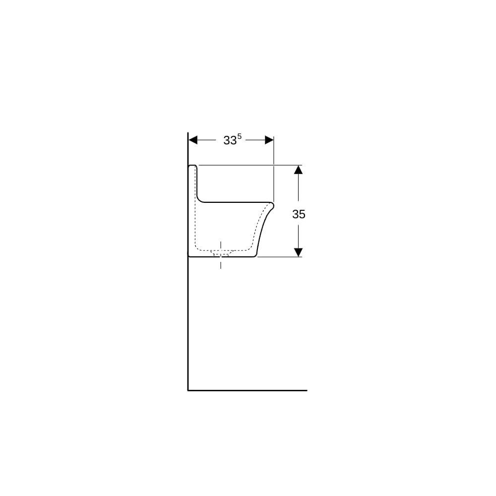 Geberit Publica Ausgussbecken für Klapprost 45x35x33,5cm... GEBERIT-367200000 4022009080568 (Abb. 9)