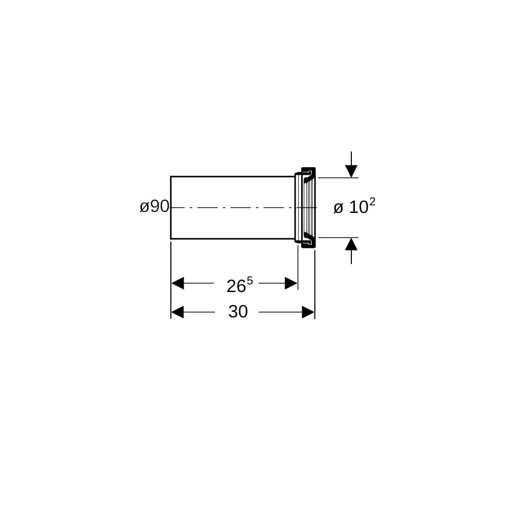 Geberit Set Anschlussstutzen für WC... GEBERIT-131083161 4025416073765 (Abb. 5)