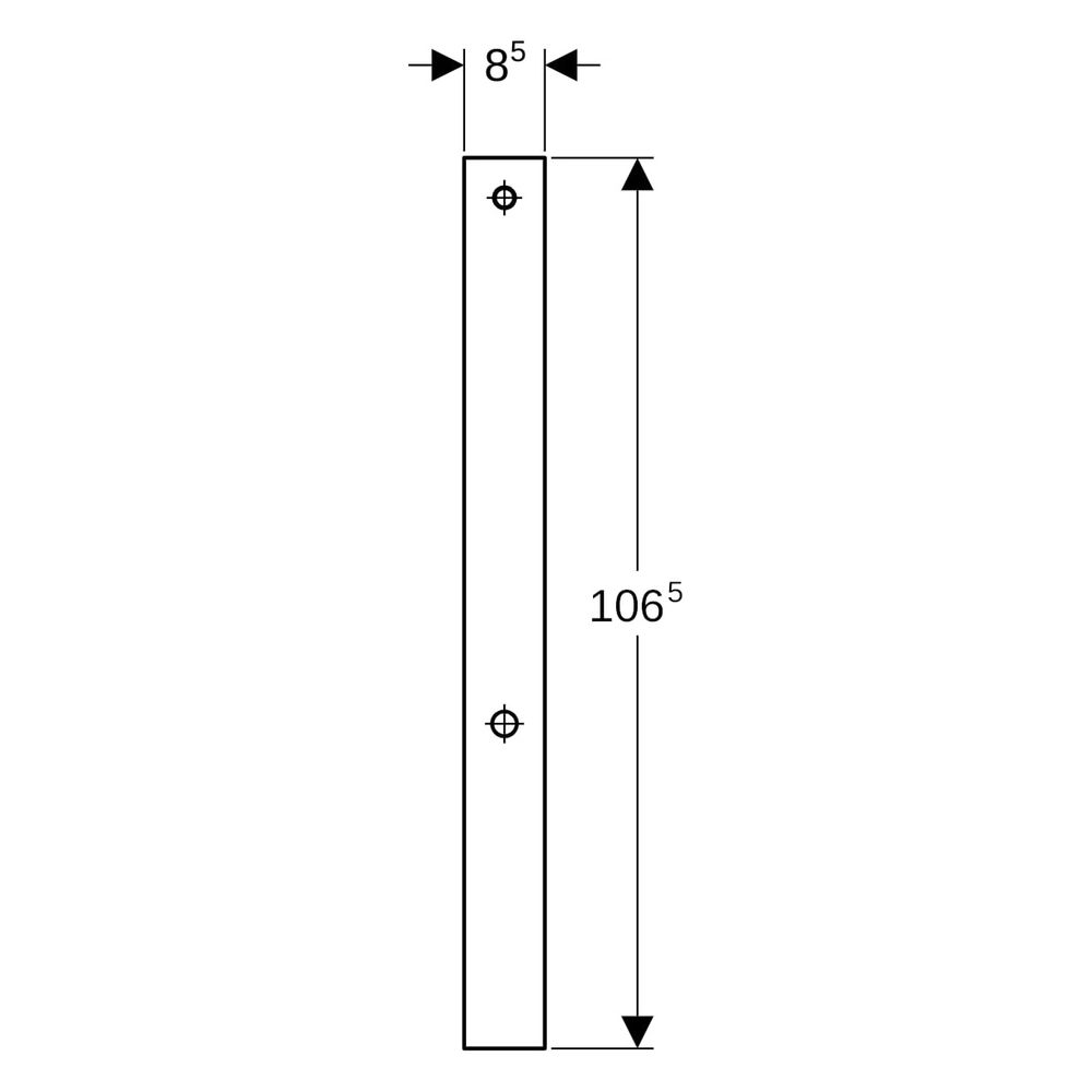 Geberit Umbauset für AquaClean WC-Aufsätze Aluminium gebürstet, Sanitärmodul Monolit... GEBERIT-131100TA1 4025416166047 (Abb. 6)