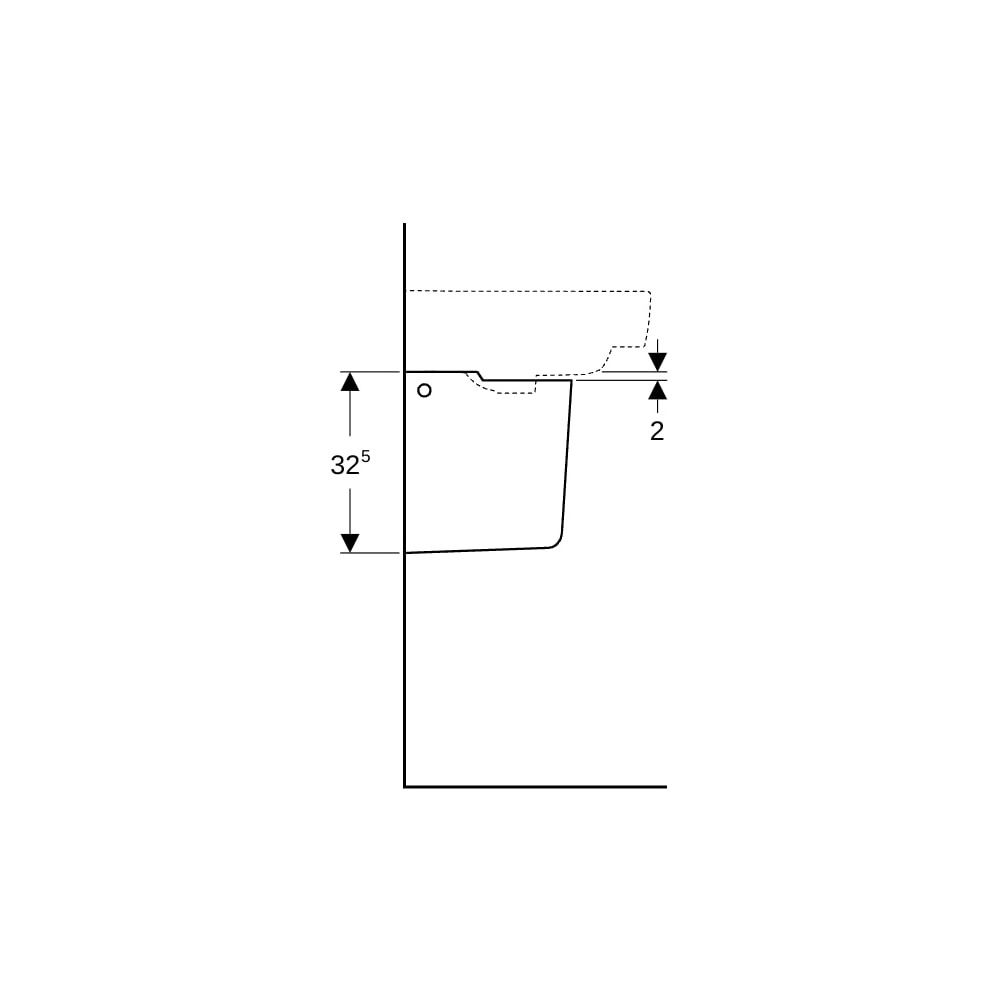 Geberit Renova Plan Halbsäule für Waschtisch, Weiß... GEBERIT-292110000 4022009262445 (Abb. 10)