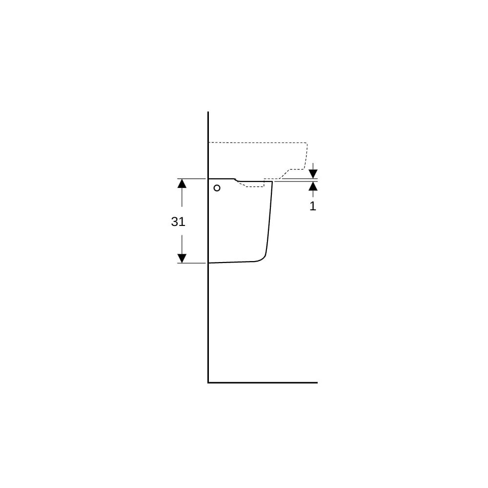 Geberit Renova Compact Halbsäule, Weiß... GEBERIT-296250000 4022009327427 (Abb. 9)
