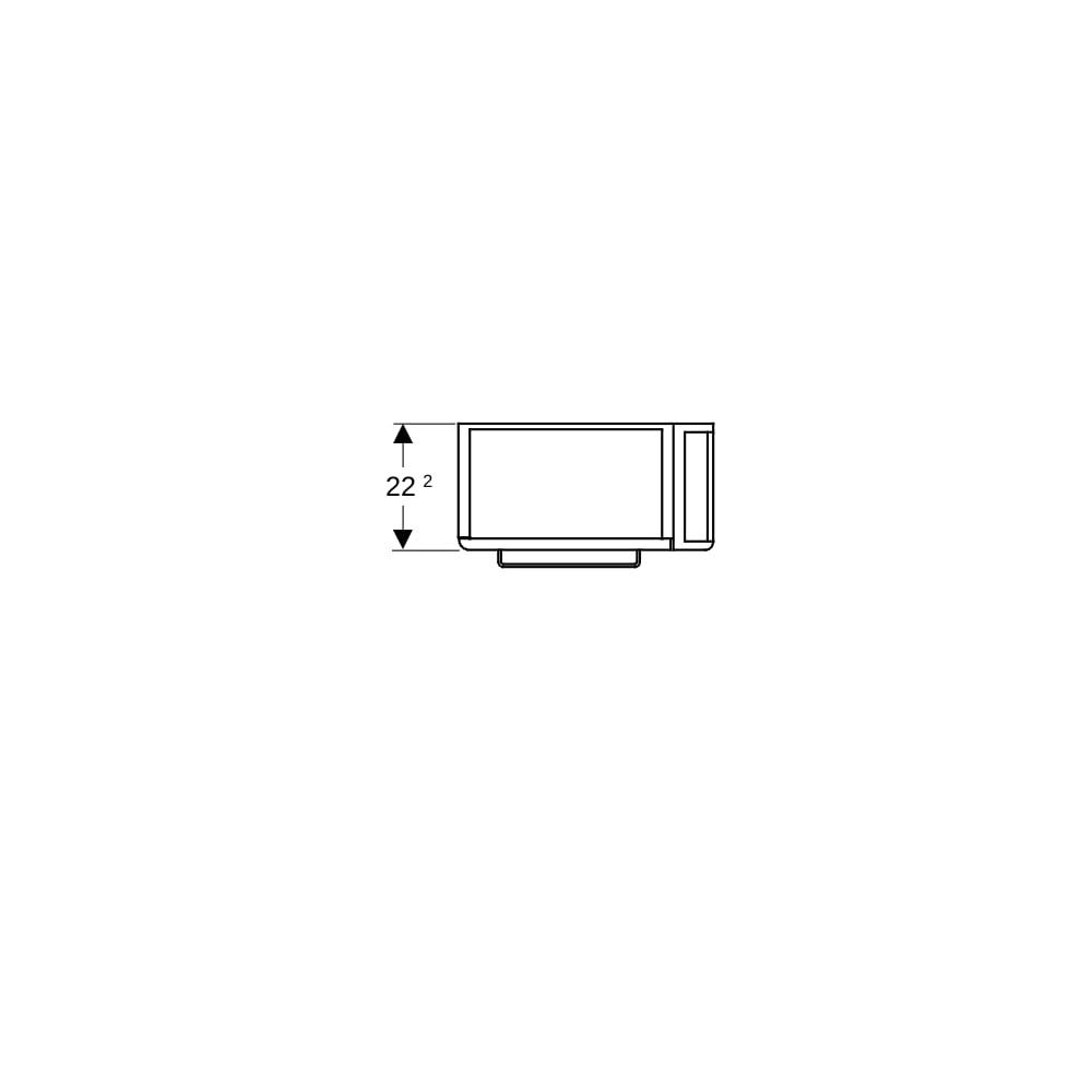 Geberit Renova Compact Unterschrank, Handwaschbecken, Handtuchhalter rechts, 44,8x60... GEBERIT-862050000 4022009327441 (Abb. 7)