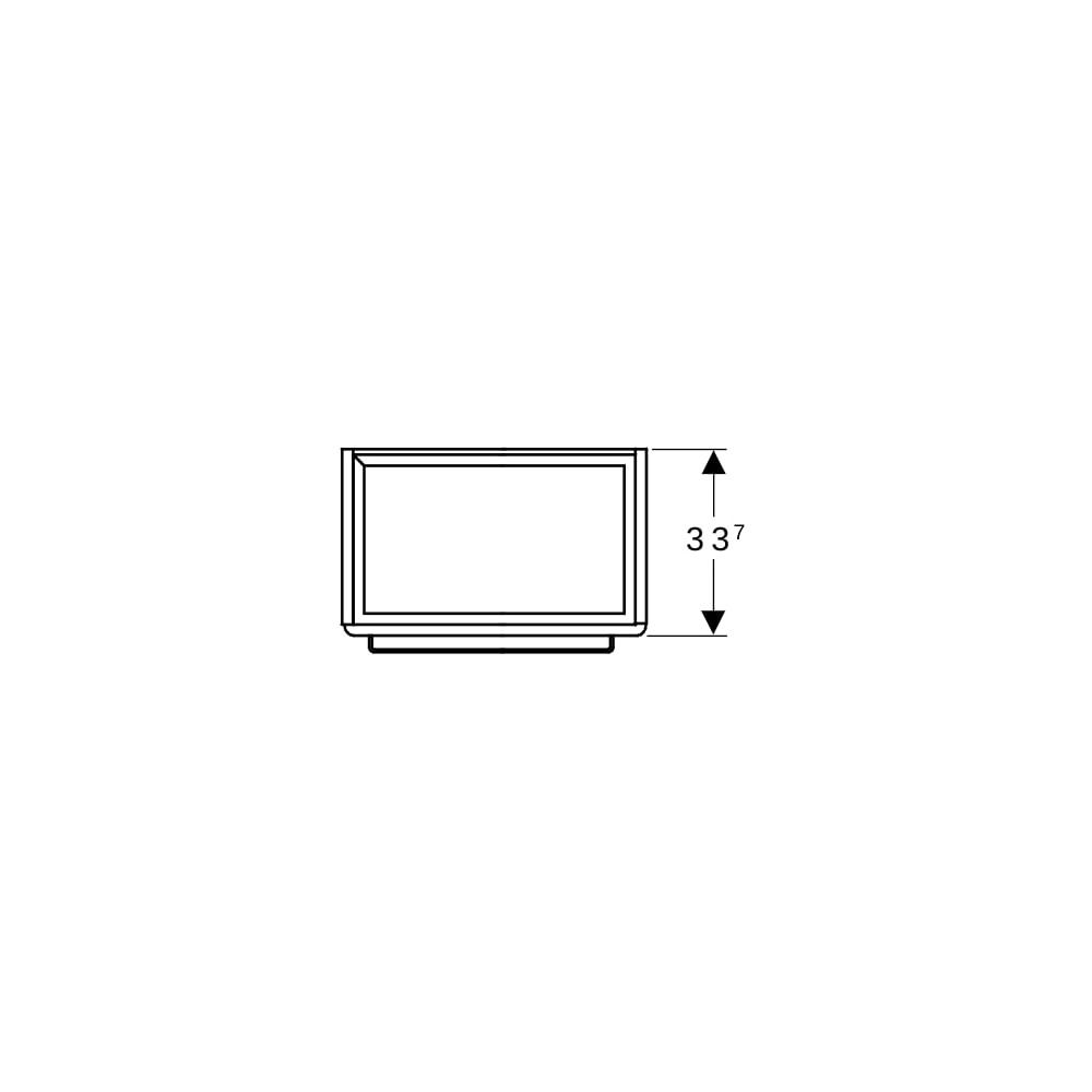 Geberit Renova Compact Unterschrank, Waschtisch, 1 Tür, 55x60,4x36,7cm, Weiß lackier... GEBERIT-862060000 4022009327472 (Abb. 7)