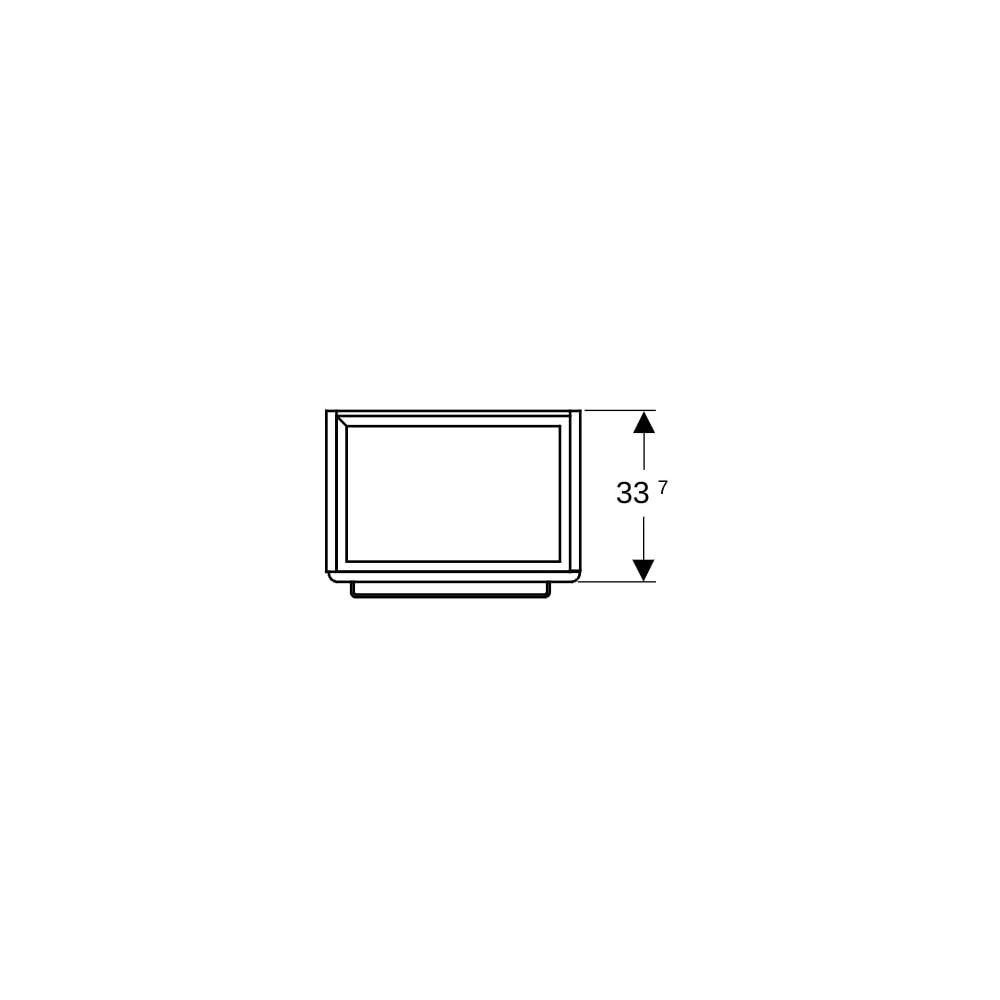 Geberit Renova Compact Unterschrank, Waschtisch, 1 Tür, 50x60,4x36,7cm, Weiß lackier... GEBERIT-862055000 4022009327465 (Abb. 7)
