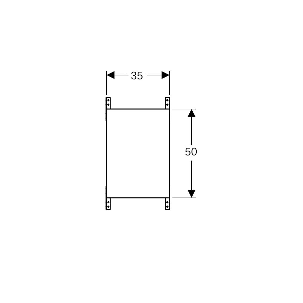Geberit Duofix Montageplatte universell 35x50cm, für Trockenbau... GEBERIT-111859001 4025416334309 (Abb. 7)