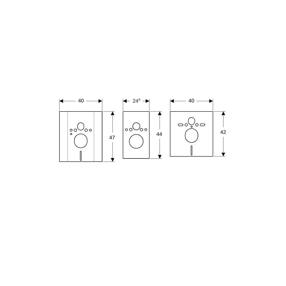 Geberit Abdeckplatte mit Schallschutzset, für Geberit Duofix Element für Wand-WC, hö... GEBERIT-115396001 4025416667889 (Abb. 6)