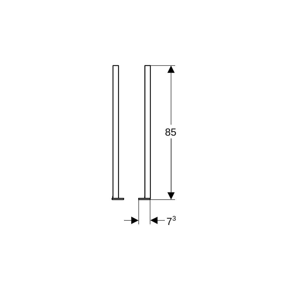 Geberit Duofix Set Fußverlängerungen für Fußbodenaufbau 20-40cm... GEBERIT-111848001 4025416511069 (Abb. 6)