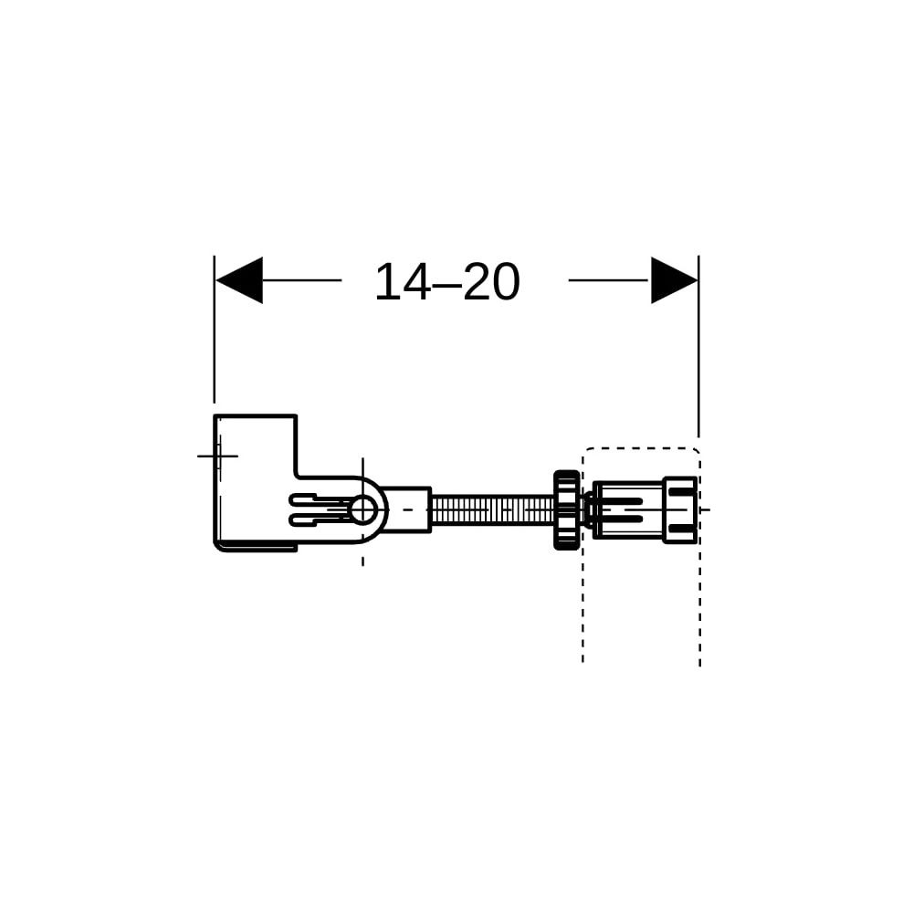 Geberit Duofix Wandanker Set für Einzelmontage, Ecklösung, 2 Stück... GEBERIT-111835001 4025416334255 (Abb. 7)
