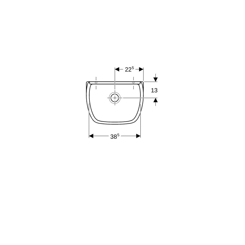 Geberit Publica Ausgussbecken für Klapprost 45x35x33,5cm... GEBERIT-367200000 4022009080568 (Abb. 7)