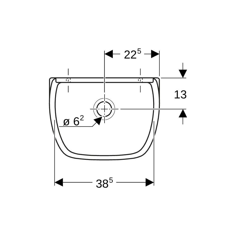 Geberit Ausgussbecken Publica, 45x35x33,5cm, Sanitärkeramik, Weiß, 367200000... GEBERIT-367200000 4022009080568 (Abb. 11)