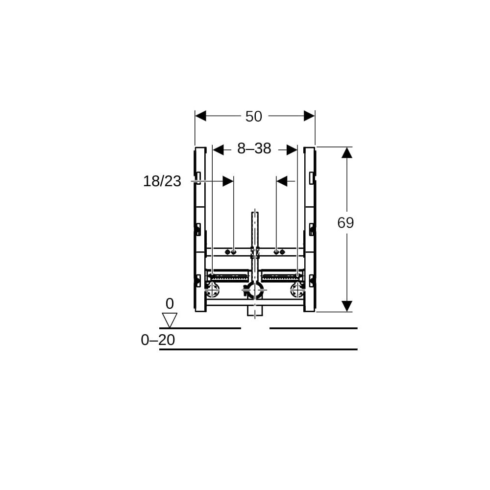 Geberit GIS Element für Bidet, universell... GEBERIT-461530001 4025416500902 (Abb. 6)