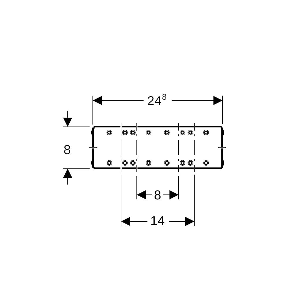 Geberit Montageplatte zu GIS Unterputz-Absperrventil 248mm... GEBERIT-461054001 4025416084150 (Abb. 6)