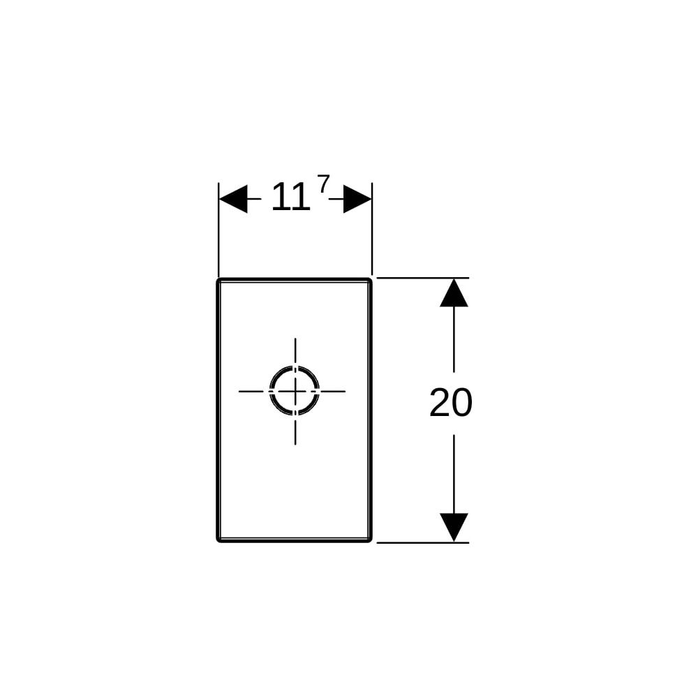 Geberit Fertigbauset für Waschtisch, mit Unterputz-Geruchsverschluss, Edelstahl gebü... GEBERIT-115415001 4025416667636 (Abb. 6)