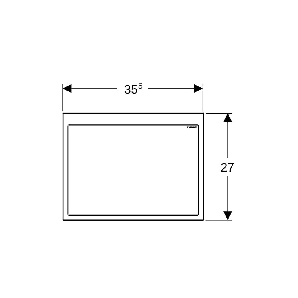 Geberit Fertigbauset für Geberit ONE Waschtisch schwebendes Design verspiegelt... GEBERIT-115420001 4025410588760 (Abb. 5)