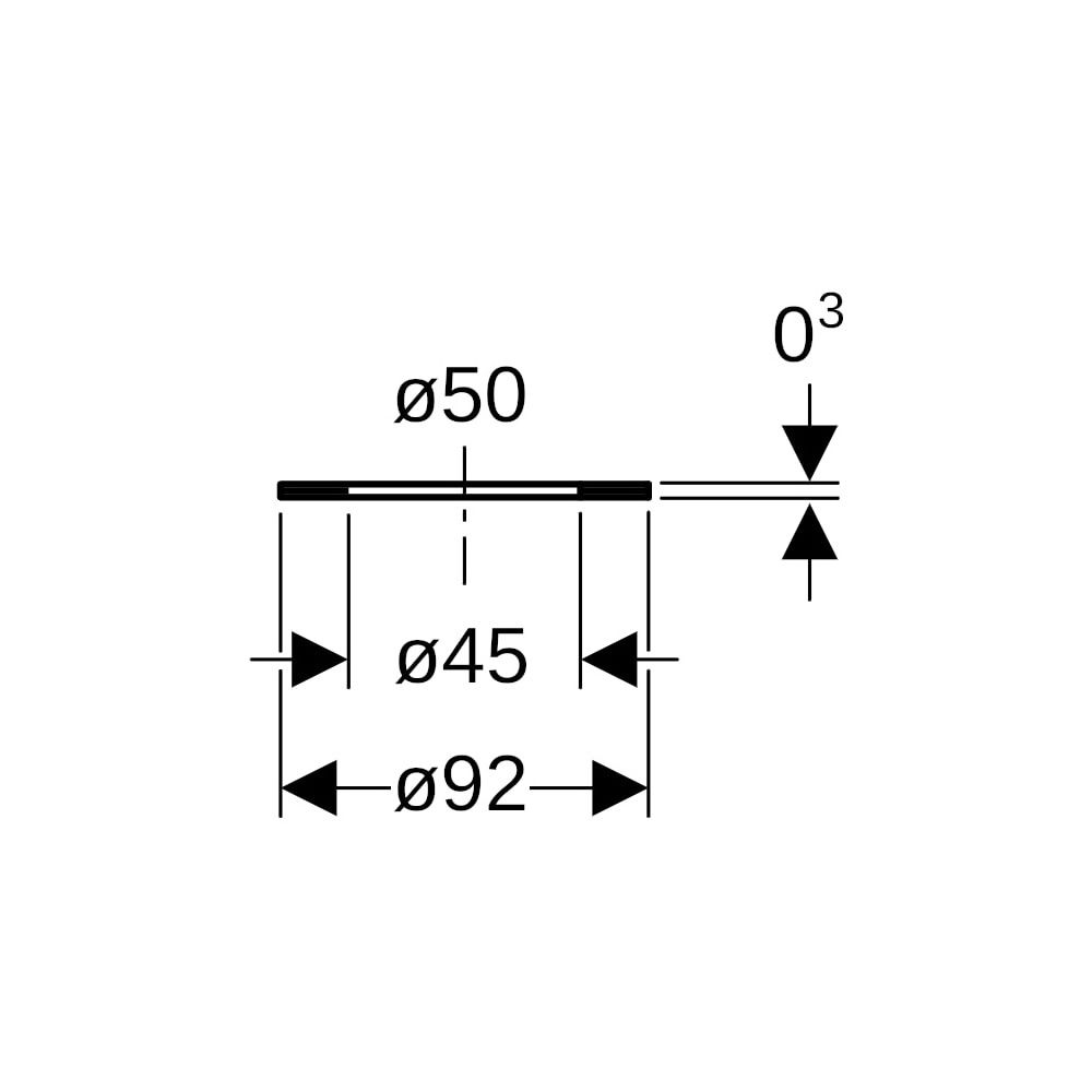 Geberit PE Flanschdichtung Außendurchmesser 50mm... GEBERIT-361742001 4025416022992 (Abb. 5)