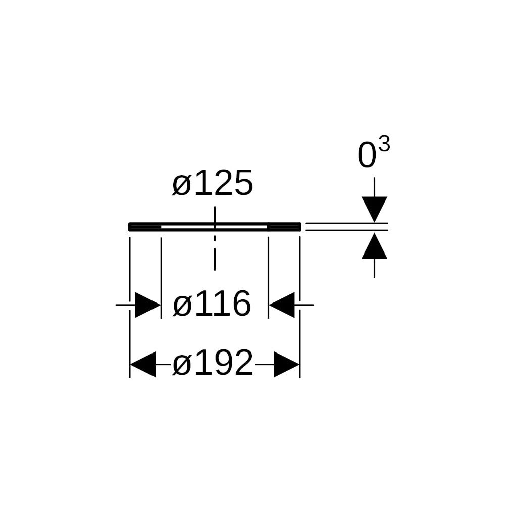 Geberit PE Flanschdichtung Außendurchmesser 125mm... GEBERIT-368742001 4025416033998 (Abb. 5)