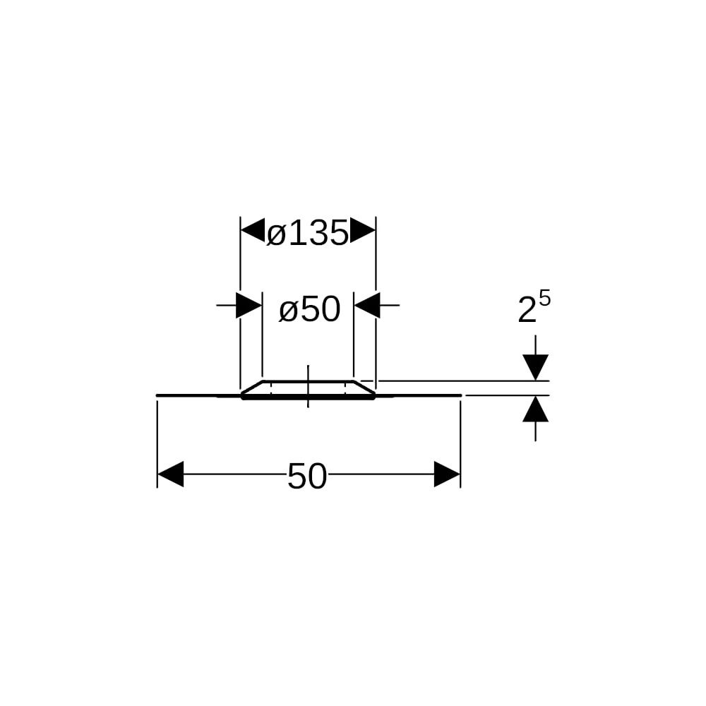Geberit Feuchtigkeitsabdichtung mit Anschlussfolie Resistit Außendurchmesser 50mm, A... GEBERIT-361673001 4025416022763 (Abb. 5)