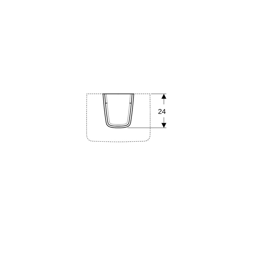 Geberit Renova Plan Halbsäule für Handwaschbecken Weiß/KeraTect... GEBERIT-292150600 4022009296723 (Abb. 7)