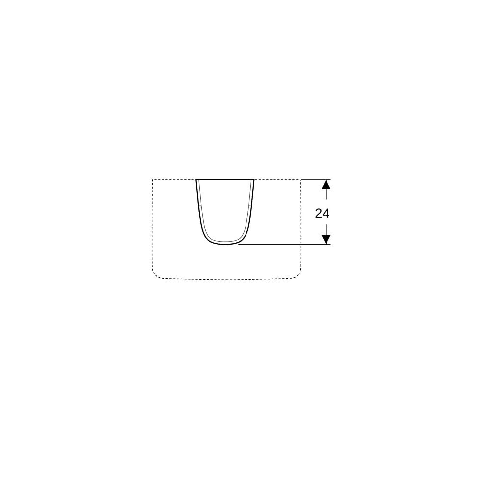 Geberit Renova Compact Halbsäule, Weiß... GEBERIT-296250000 4022009327427 (Abb. 7)