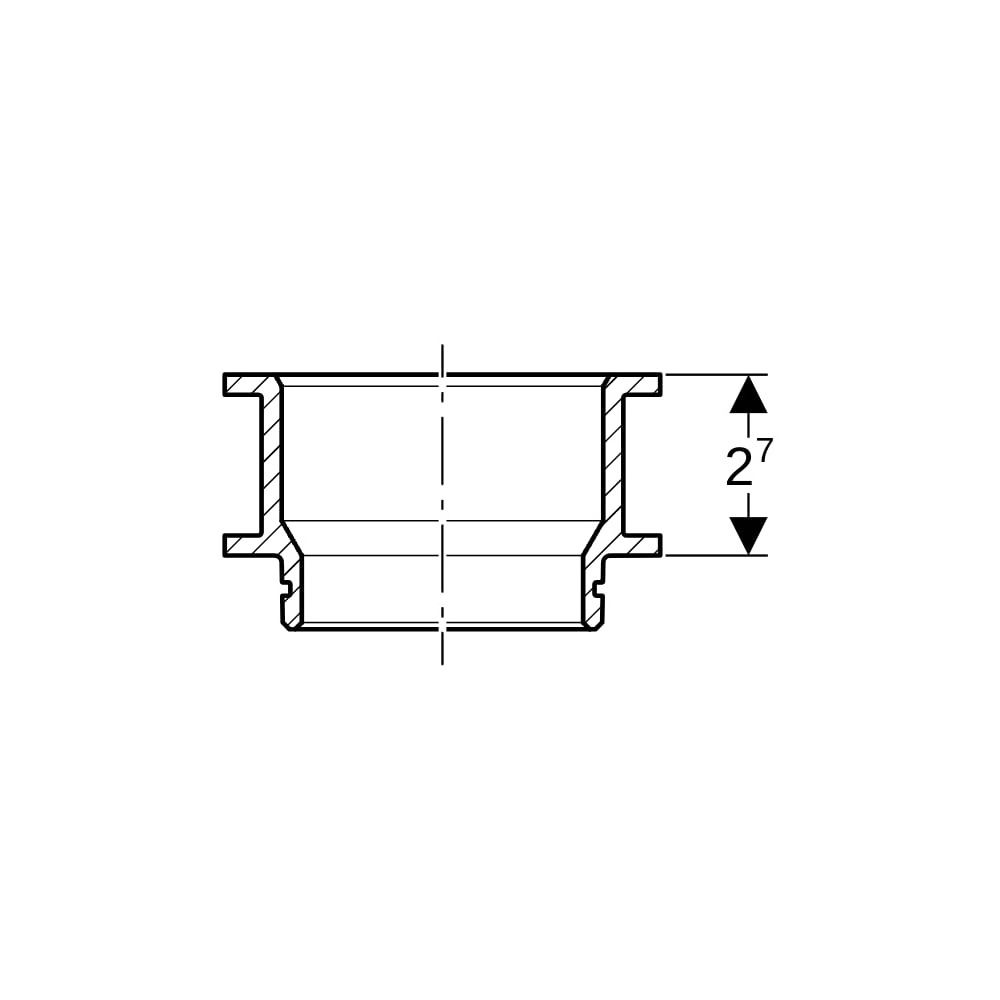 Geberit Anschlussset für Badewannen aus Acryl mit Überlauf... GEBERIT-150247001 4025416073369 (Abb. 5)