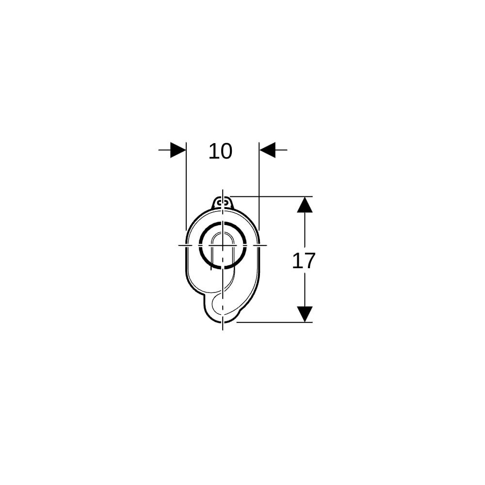 Geberit Urinalgeruchsverschluss Abgang horizontal Außendurchmesser 50mm, Alpinweiß... GEBERIT-152950111 4025416585237 (Abb. 7)