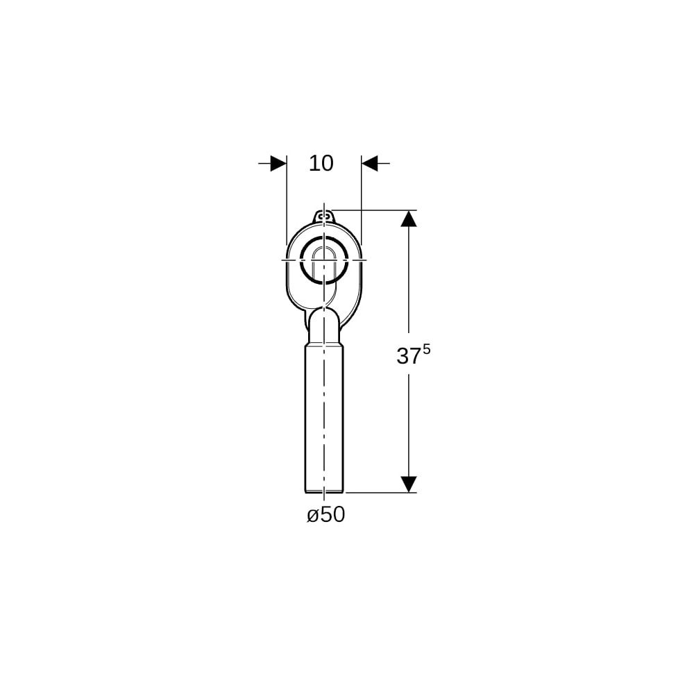 Geberit Urinalgeruchsverschluss Abgang vertikal Außendurchmesser 50mm, Alpinweiß... GEBERIT-152951111 4025416585282 (Abb. 7)