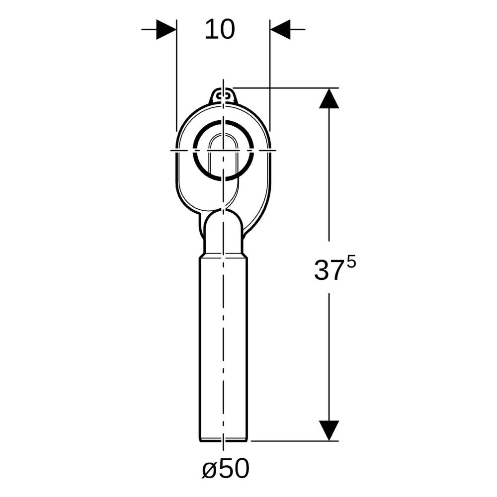 Geberit Urinalgeruchsverschluss Abgang vertikal Außendurchmesser 50mm, Alpinweiß... GEBERIT-152951111 4025416585282 (Abb. 10)