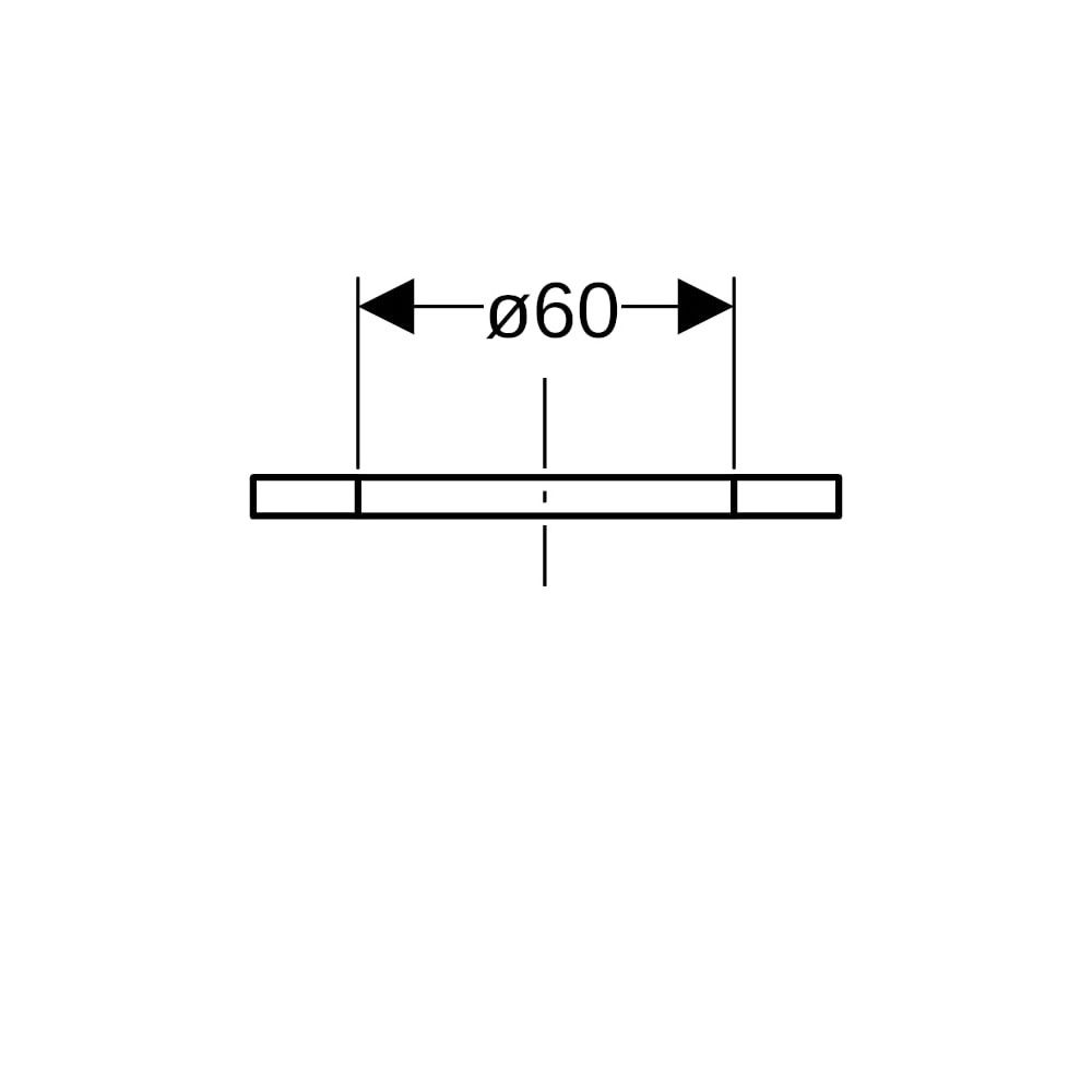 Geberit Flachdichtung Innendurchmesser 60mm... GEBERIT-893125001 4025416051039 (Abb. 5)