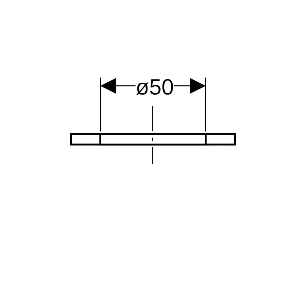 Geberit Flachdichtung EPDM 50mm, 893601001... GEBERIT-893601001 4025416097365 (Abb. 5)