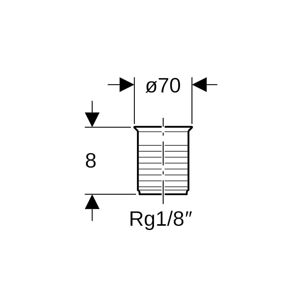 Geberit Ablaufventil mit Rundgewinde Rg 1/8″, D 7cm, Kieselgrau... GEBERIT-352328081 4025416057697 (Abb. 5)