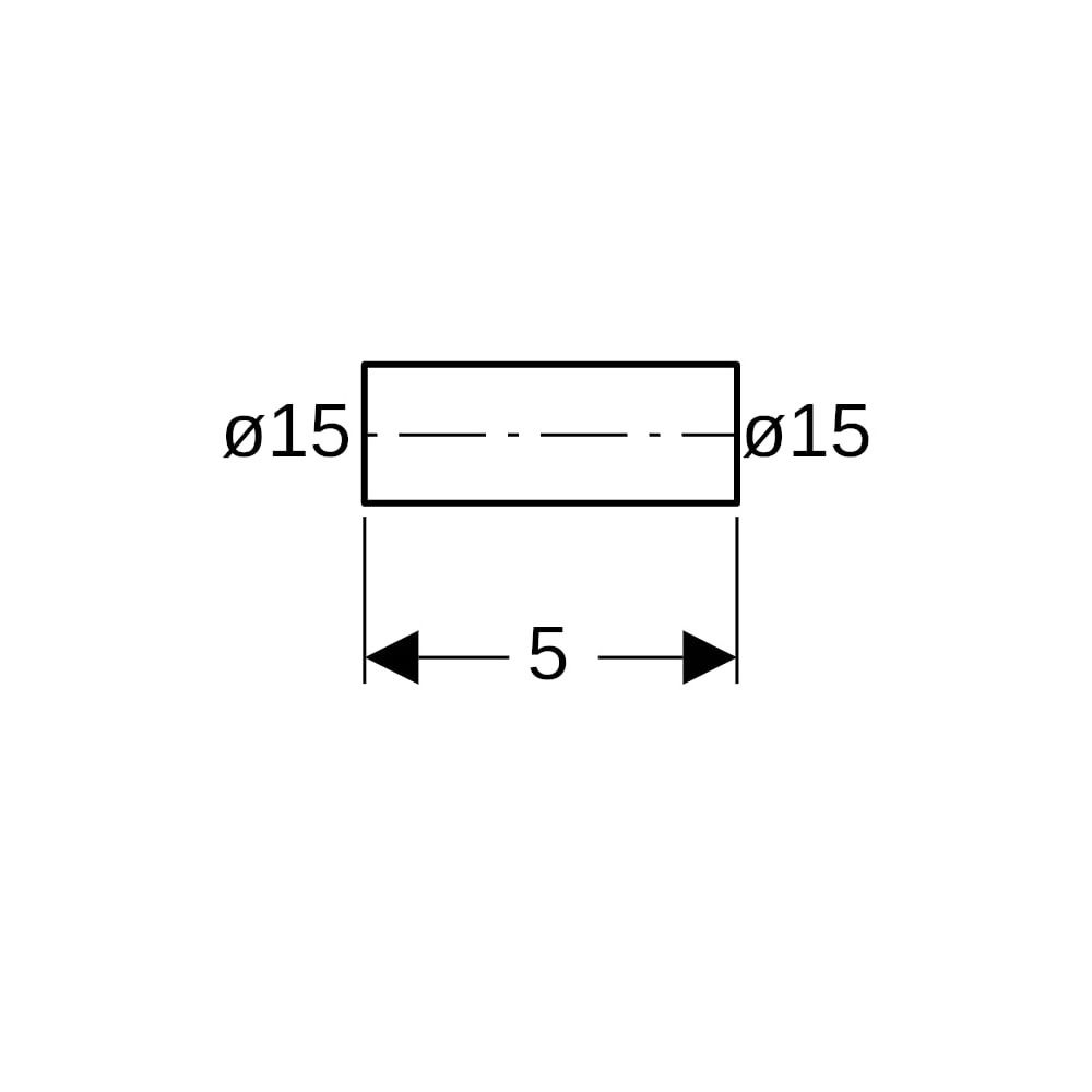 Geberit Mapress Edelstahl Rohrnippel Außendurchmesser 15mm... GEBERIT-32050 4024723320500 (Abb. 6)