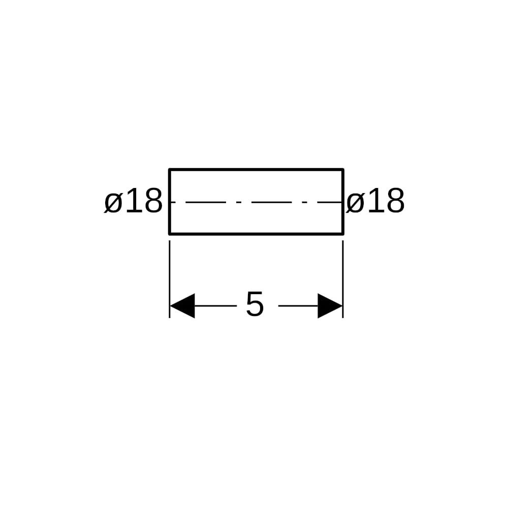 Geberit Mapress Edelstahl Rohrnippel Außendurchmesser 18mm... GEBERIT-32051 4024723320517 (Abb. 6)