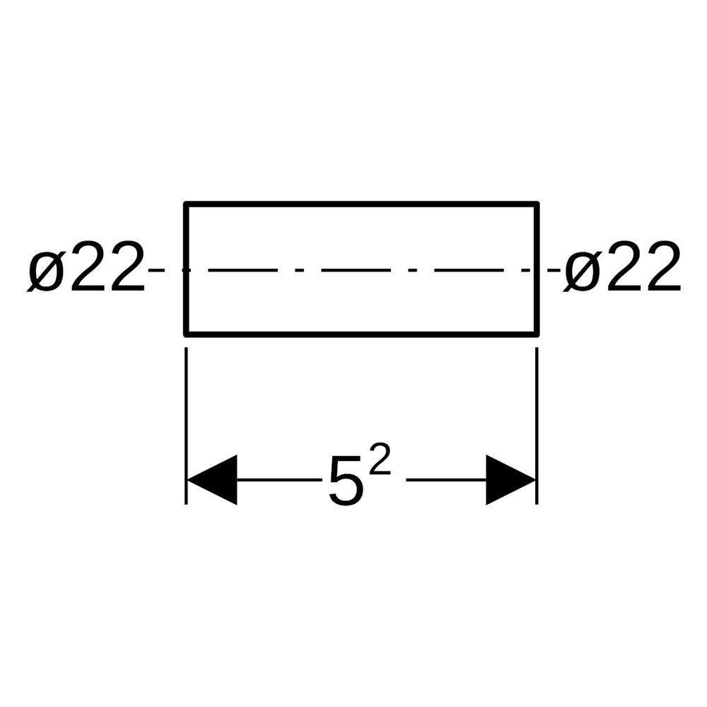 Geberit Mapress Edelstahl Rohrnippel, DN 20, 22mm, 52mm, Edelstahl, 32052... GEBERIT-32052 4024723320524 (Abb. 8)