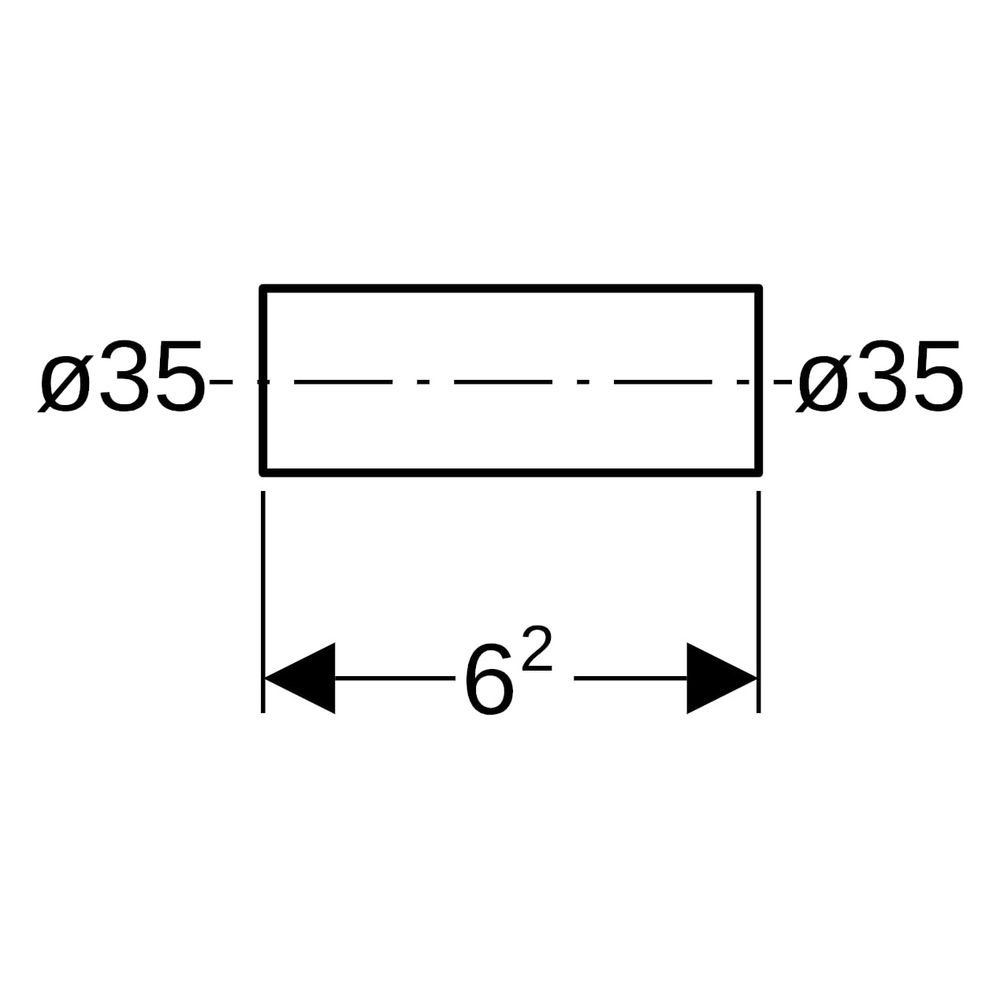 Geberit Rohrnippel Mapress, DN 32, 35mm, 62mm, Edelstahl, 32054... GEBERIT-32054 4024723320548 (Abb. 8)