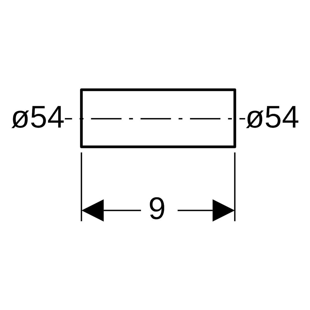 Geberit Mapress Edelstahl Rohrnippel, DN 50, 54mm, 90mm, CrNiMo-Stahl 1.4401, Edelstahl... GEBERIT-32056 4024723320562 (Abb. 8)